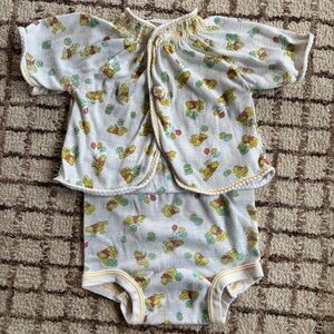 Vintage baby 2 peice set Disney Winnie the Pooh